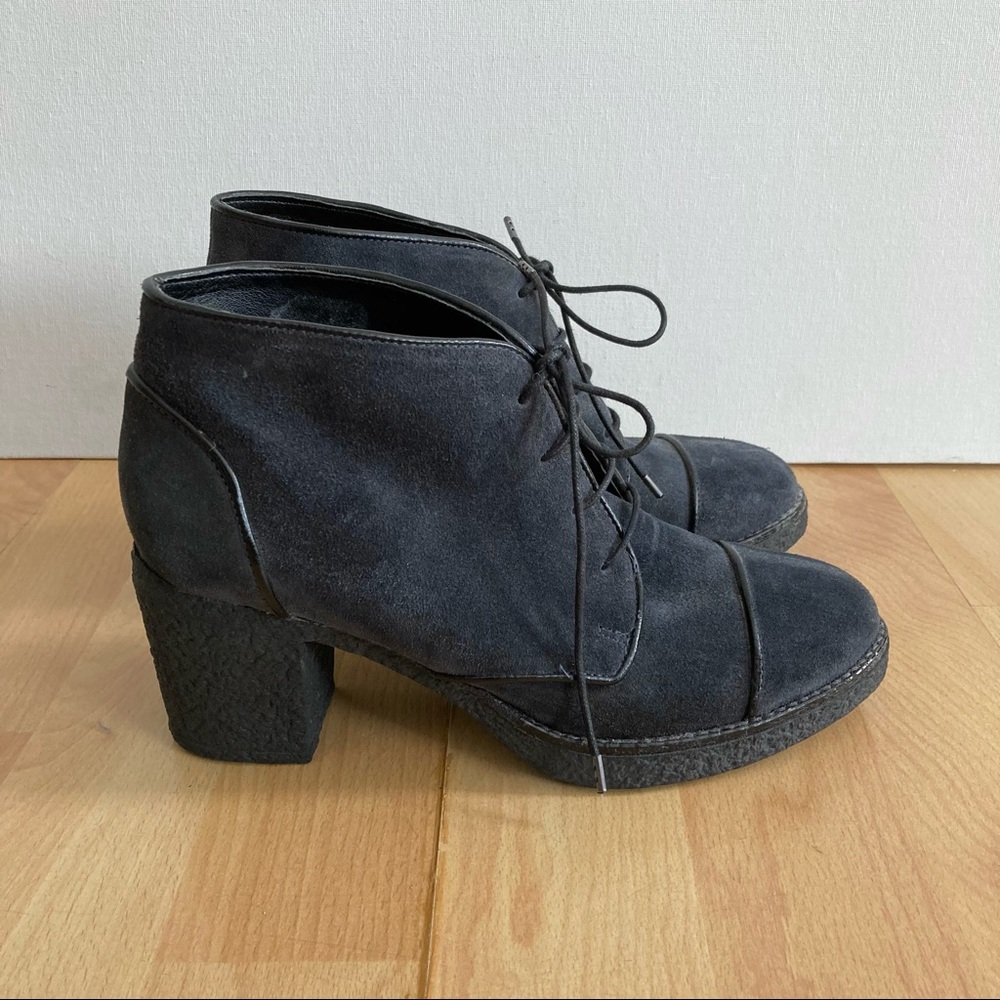 Kurt Geiger Lace-Up Brogue Lug Oxford Platform Boots 37 6.5
